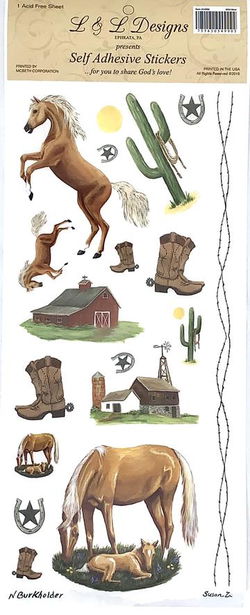 Image of Stickers Wild West 1 Sheet