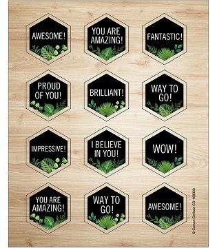 Image of Celebrations Motivational Stickers Simply Boho- Discontinued