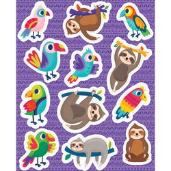 Image of Sloths & Parrots Shape Stickers – Discontinued