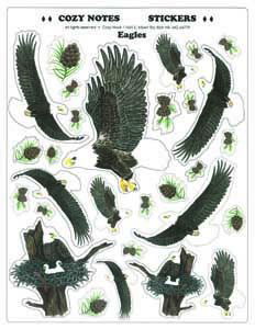 Image of Stickers Large Eagles 8 1/2 x 11″ sheet