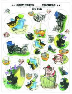 Image of Stickers Large My Pets 8 1/2 x 11″ sheet