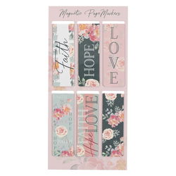 Image of Magnetic Bookmark Set Vintage Faith Hope and Love – 1 Corinthians 13:13