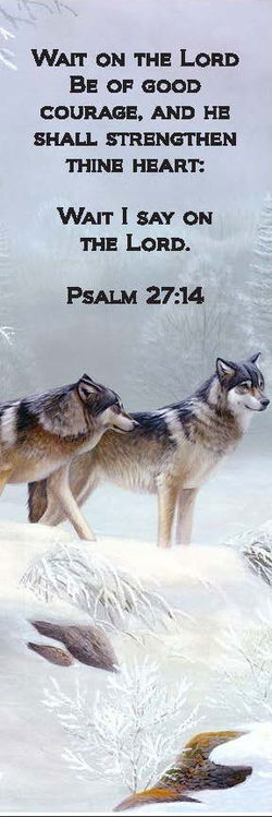 Image of Bookmark Courage – Wolf