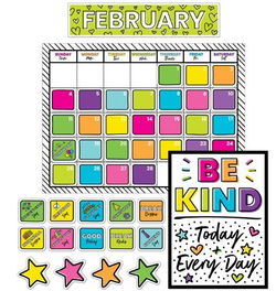 Image of Kind Vibes Calendar Bulletin Board Set