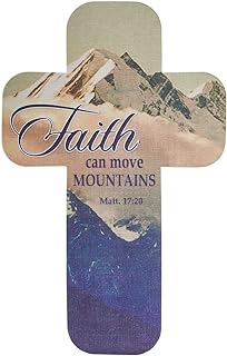 Image of Bookmark Cross Faith Can Move Mountains Paper
