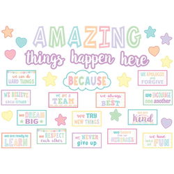Image of Pastel Pop – Amazing Things Happen Here Bulletin Board