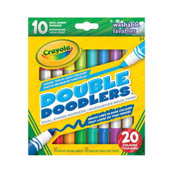 Image of Crayola Double Doodlers Markers, 10 Count