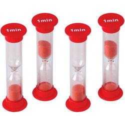 Image of 1 Minute Sand Timers – 4 pack