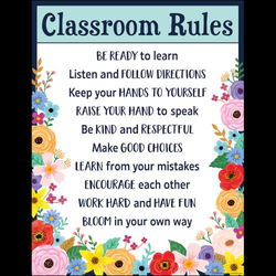 Image of Wildflowers Classroom Rules Chart