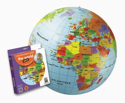 Image of The World Inflatable 20-inch Globe