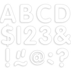 Image of White 2″ Classic Letters Upercase Pack