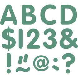Image of Eucalyptus Green 2″ Classic Letters Uppercase Pack