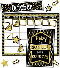 Image of Sparkle + Shine Calendar Bulletin Board Set