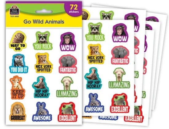 Image of Go Wild Animals Stickers