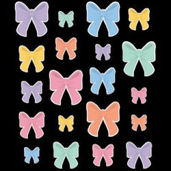 Image of Pastel Bows Accents – Assorted Sizes