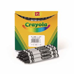 Image of Black Crayons – 12 pack