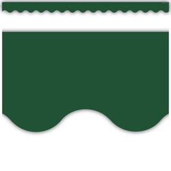 Image of Pine Green Scalloped Border Trim