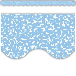 Image of Composition Blue Scalloped Border Trim
