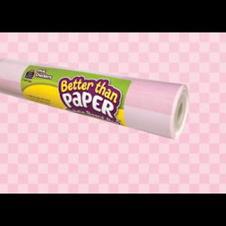 Image of Pink Checkers Better Than Paper® Bulletin Board Roll