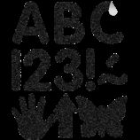 Image of Black Glitz 2 Classic Self-Adhesive Letters Uppercase