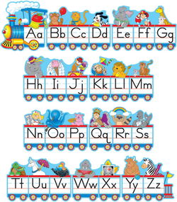 Image of Alphabet Train Bulletin Board Set