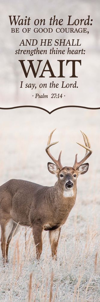 Image of Bookmark: Whitetail Psalm 27:14
