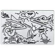 Image of Plastic Writing Aide Left-Right Top-Bottom Galaxy Stencil Set