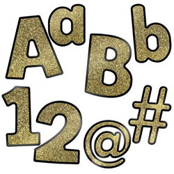 Image of Gold Glitter Combo Pack EZ Letters 219 pieces