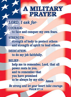 Image of Verse Cards Military Prayer Psalm 27:14