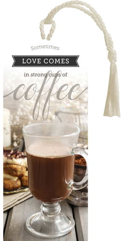 Image of Bookmark Tassel: Love Comes… Coffee