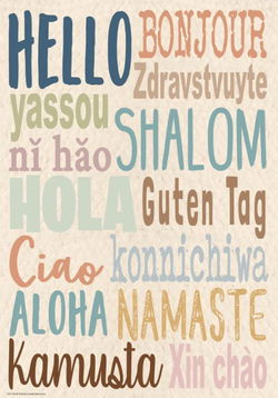 Image of Everyone is Welcome Hello Positive Poster