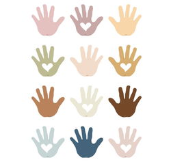 Image of Everyone is Welcome Helping Hands Mini Accents