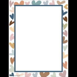 Image of Everyone is Welcome Hearts Computer Paper