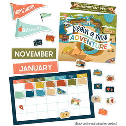 Image of Let’s Explore Calendar Bulletin Board Set