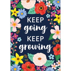 Image of Wildflowers – Keep Going, Keep Growing Positive Poster