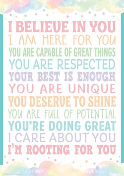 Image of Pastel Pop – I Believe In You Positive Poster