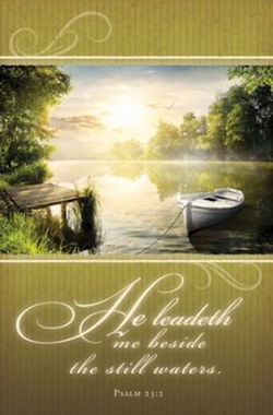 Image of Bulletin- Funeral- He Leadeth Me Beside Still Waters