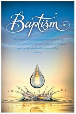 Image of Bulletin- Baptism -Romans 6:4