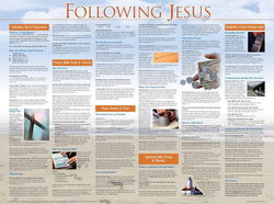 Image of Following Jesus Wall Chart-Laminated