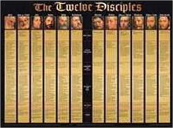 Image of 12 DISCIPLES: WALL CHART
