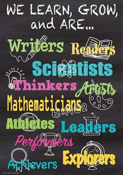Image of We Learn, Grow, and Are…Positive Poster