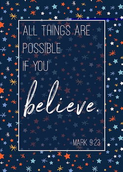 Image of Large Poster – All Things Are Possible 13.5′ x 19”
