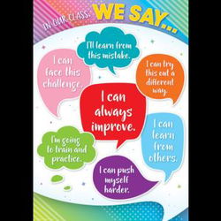 Image of In Our Class, We Say… Positive Poster