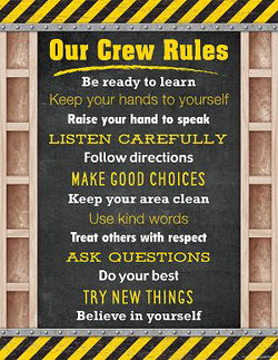 Image of Under Construction Our Crew Rules Chart