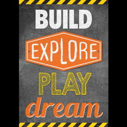 Image of Build, Explore, Play, Dream Positive Poster