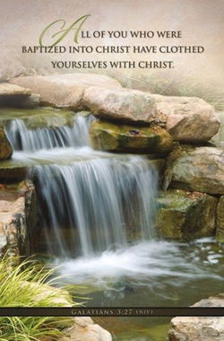 Image of Bulletin – Baptized into Christ (Pack of 100)