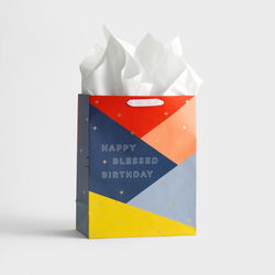Image of Happy + Blessed Birthday – Large Gift Bag with Tissue