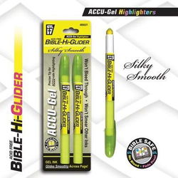 Image of Gel Bible Highlighter 2 Pack, Yellow