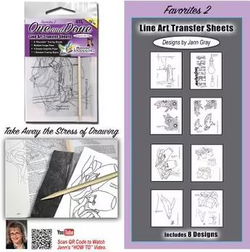 Image of One & Done Line Art Transfer Sheets – Favourites 2