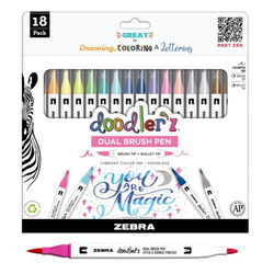 Image of Doodler’z Dual Brush Pens – Set of 18